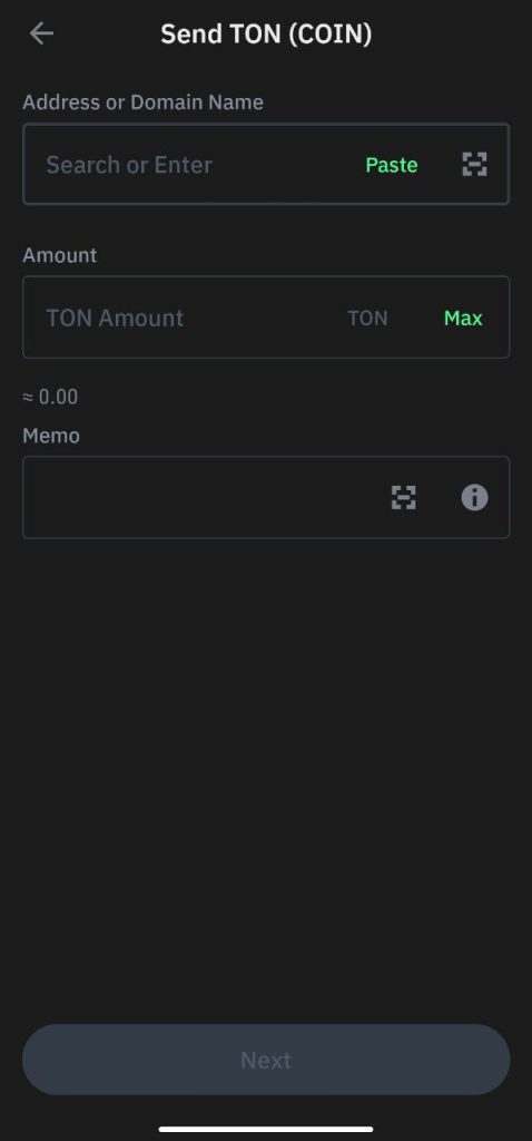 ارسال تون در تراست والت