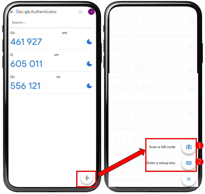اسکن بارکد در گوگل آتنتیکیتور