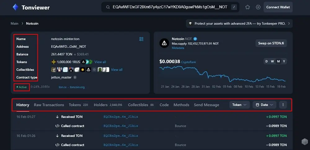 بررسی قراردادهای توکن در تون ویور