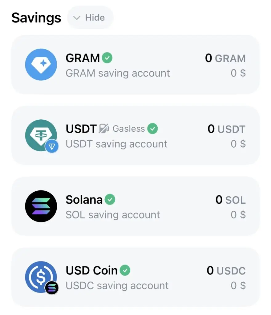 بخش Savings در تون هاب