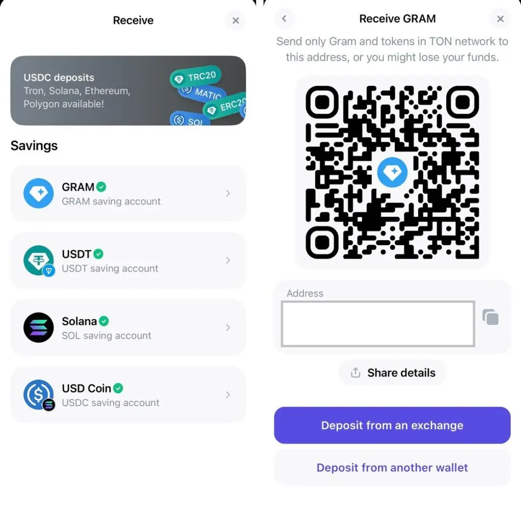 آموزش دریافت ارز دیجیتال در تون هاب