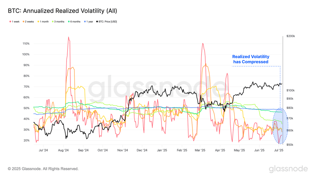 نوسانات تحقق‌یافته سالانه