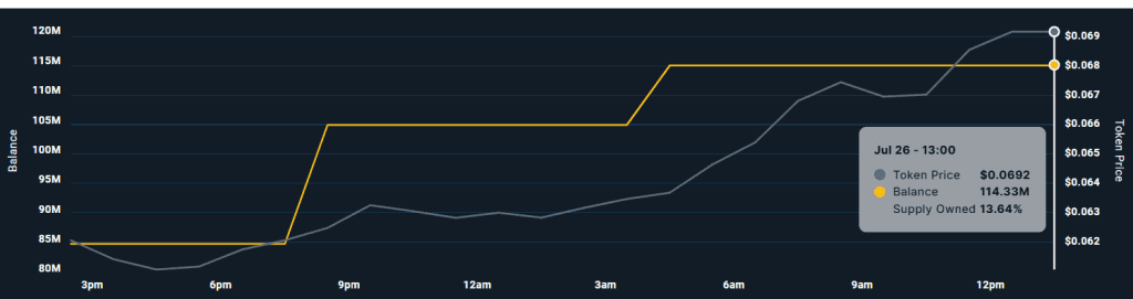 انباشت TUT توسط نهنگ‌ها