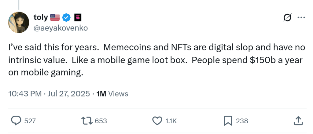 توییت آناتولی یاکوونکو