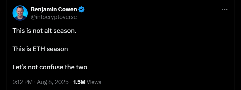 توییت بنجامین کوون