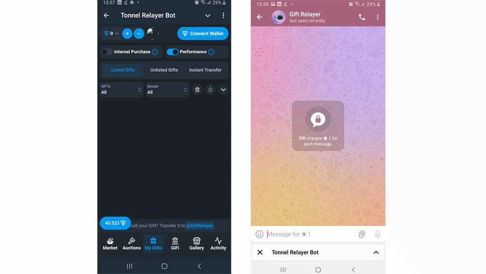 نحوه فروش گیفت تلگرام در ربات تانل