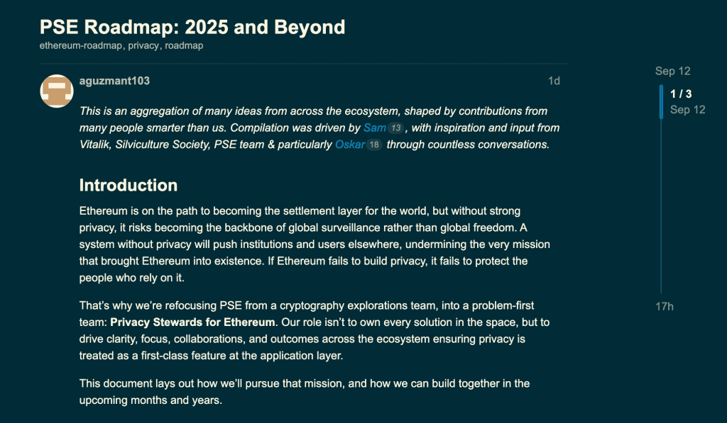 پست جدید بنیاد اتریوم