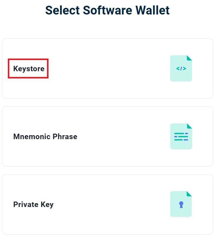 کلیک روی keystore