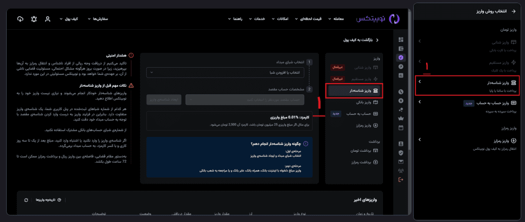 خرید بیت کوین با کارت بانکی در نوبیتکس