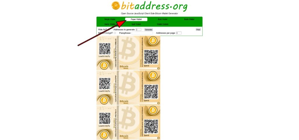 آموزش ساخت کیف پول کاغذی بیت کوین