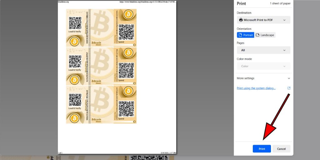 آموزش ساخت کیف پول کاغذی بیت کوین