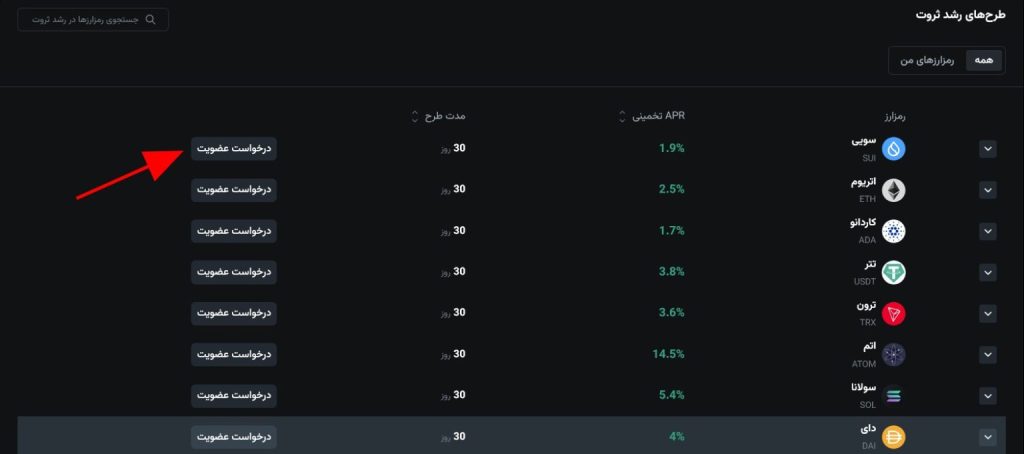درخواست عضویت