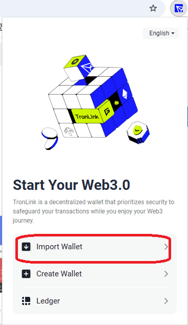 بازیابی کیف پول ترون لینک