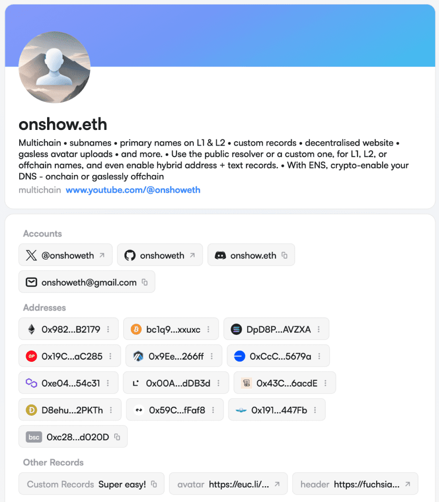 ساخت پروفایل اجتماعی با ENS