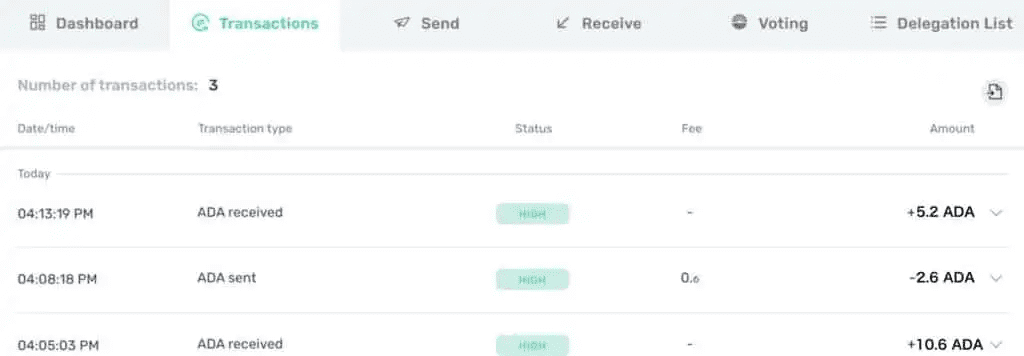 ارسال دارایی