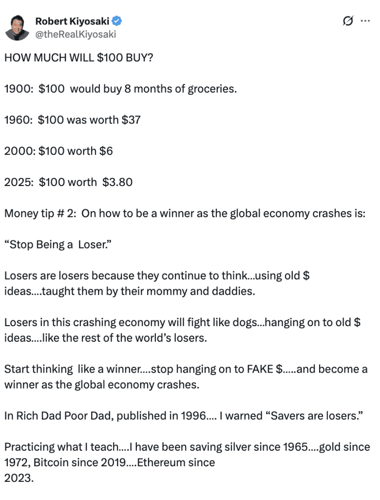 توییت رابرت کیوساکی