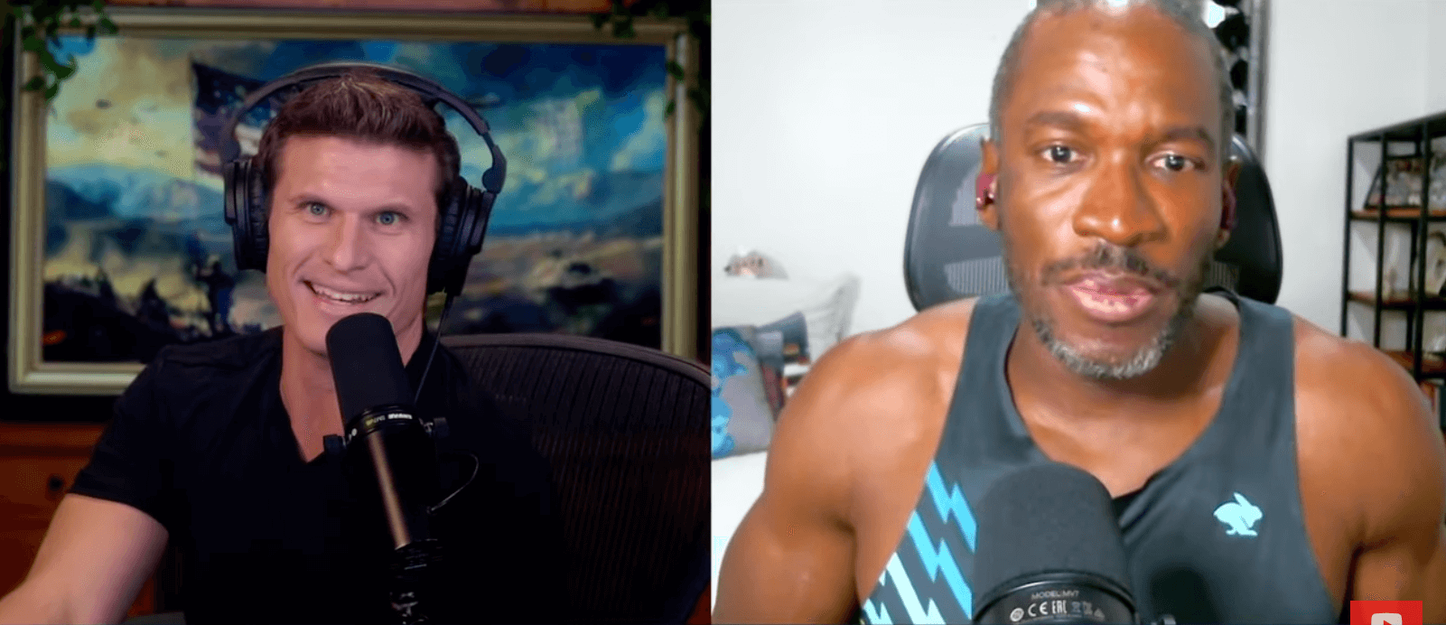 آرتور هیز (راست) روز پنجشنبه در پادکست خود با کایل چیس (چپ) صحبت کرد.