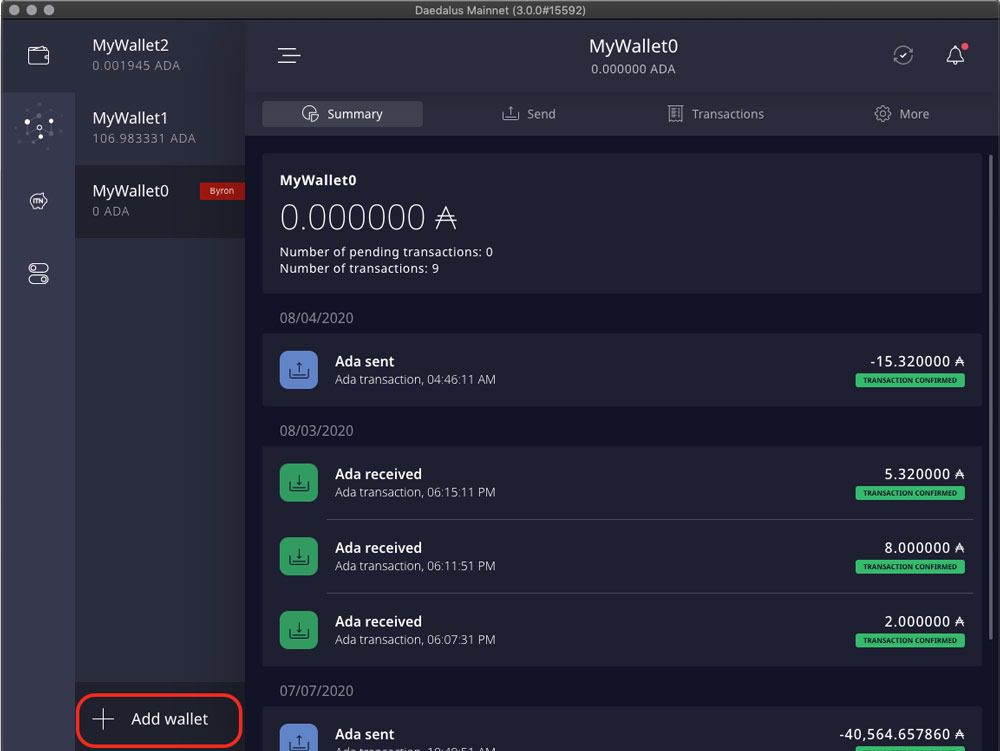  آموزش ایمپورت کردن کیف پول در ددالوس