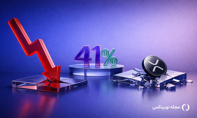 xrp price 41 percent crash risk