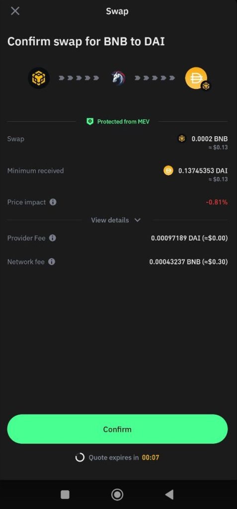 آموزش تبدیل کردن ارزها به یکدیگر در بخش Swap