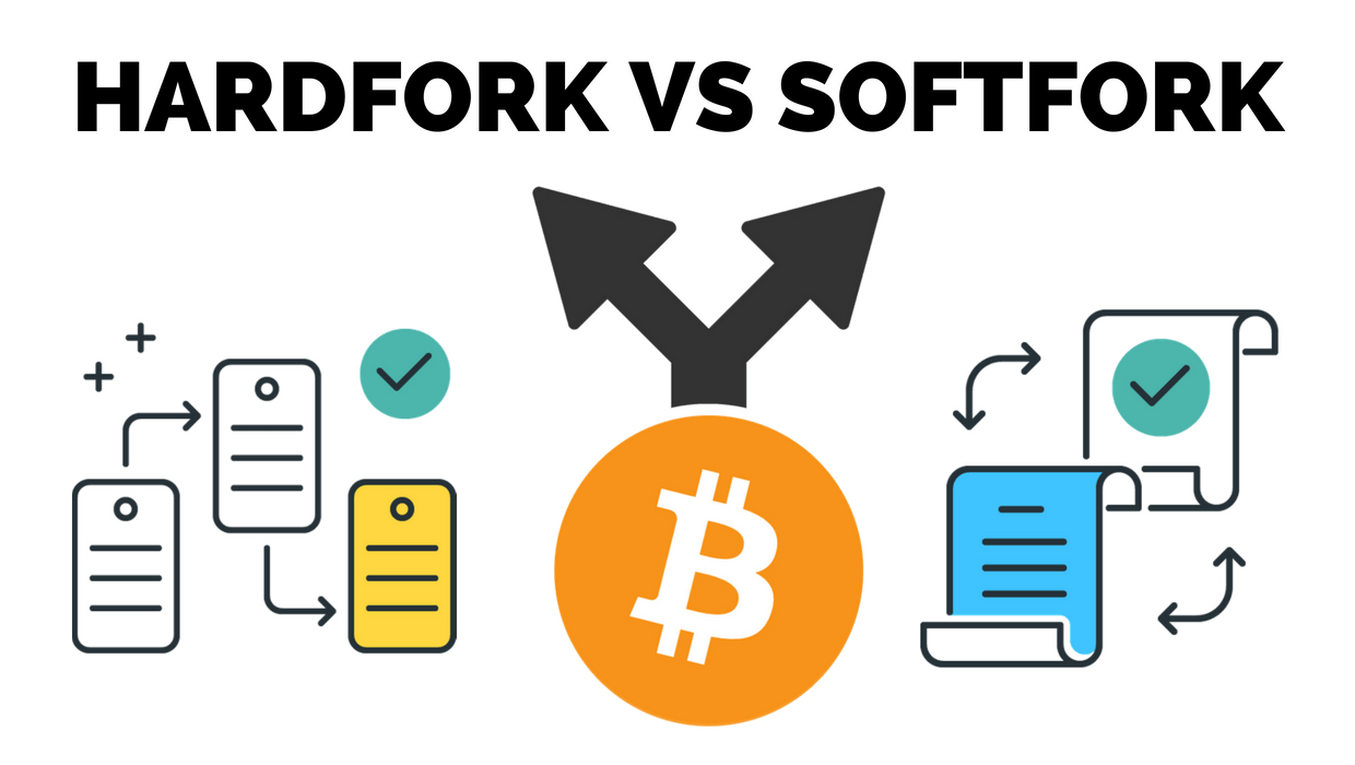تفاوت سافت فورک و هارد فورک، 1 soft fork vs hard fork