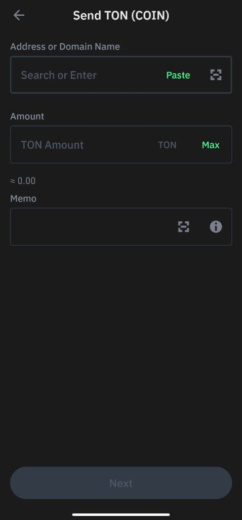 ارسال تون در تراست والت