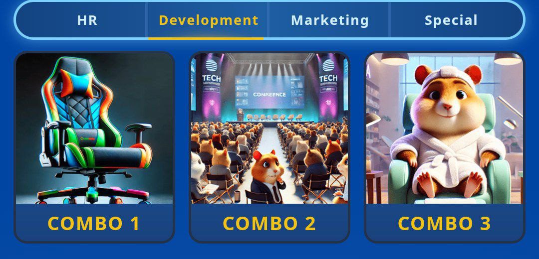 کارت های امروز همستر کامبت ۲۴ اسفند (بازی جدید Hamster GameDev)