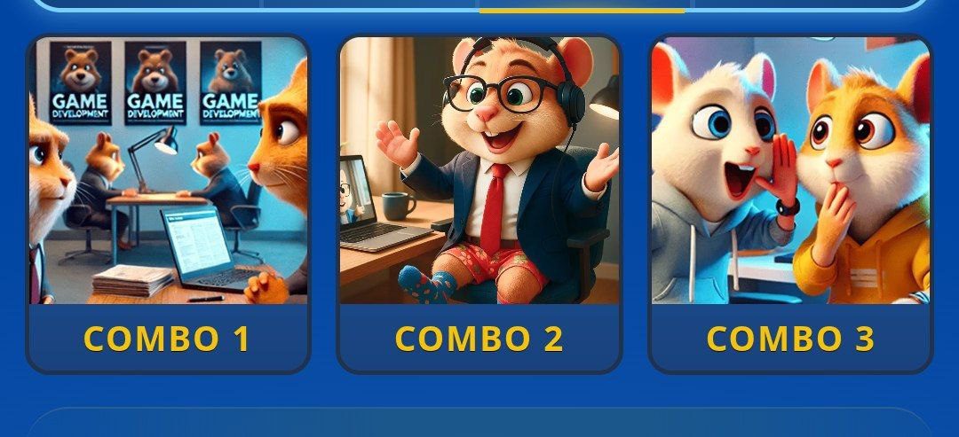 کارت های امروز همستر کامبت ۲۸ فروردین (بازی جدید Hamster GameDev)