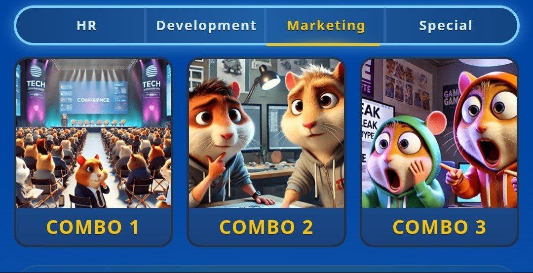 کارت های امروز همستر کامبت ۲۹ فروردین (بازی جدید Hamster GameDev)