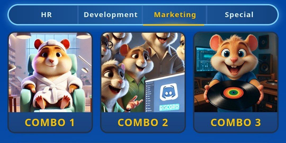 کارت های امروز همستر کامبت ۴ اردیبهشت (بازی جدید Hamster GameDev)