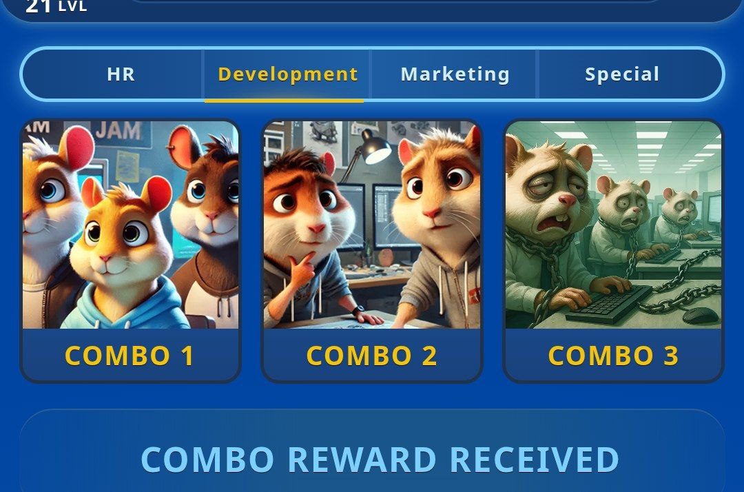 کارت های امروز همستر کامبت ۱۲ اردیبهشت (بازی جدید Hamster GameDev)