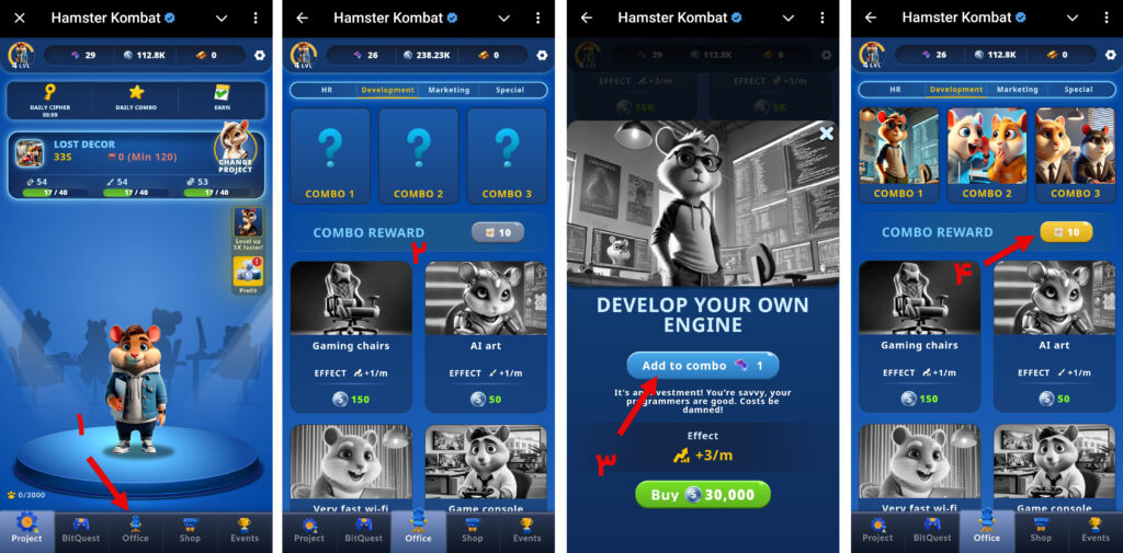 آموزش وارد کردن کارت‌های روزانه بازی Hamster GameDev