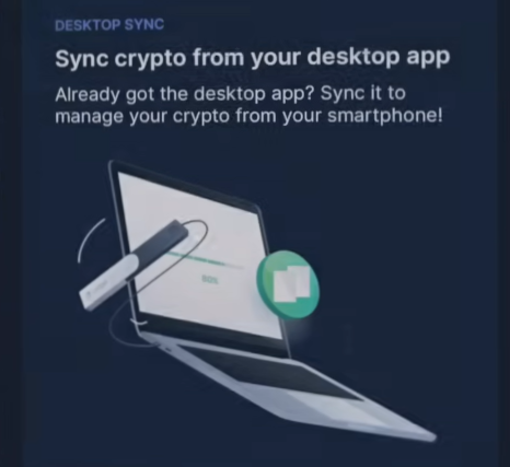 فعال‌کردن Sync from desktop