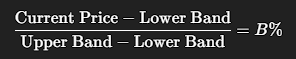 پهنای درصدی باند بولینگر (Percentage Bandwidth)