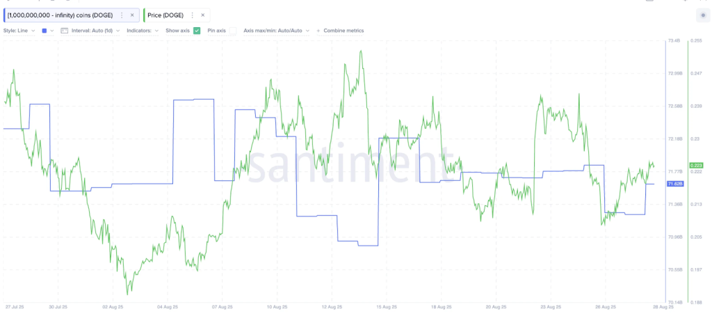 انباشت دوج کوین توسط نهنگ‌ها