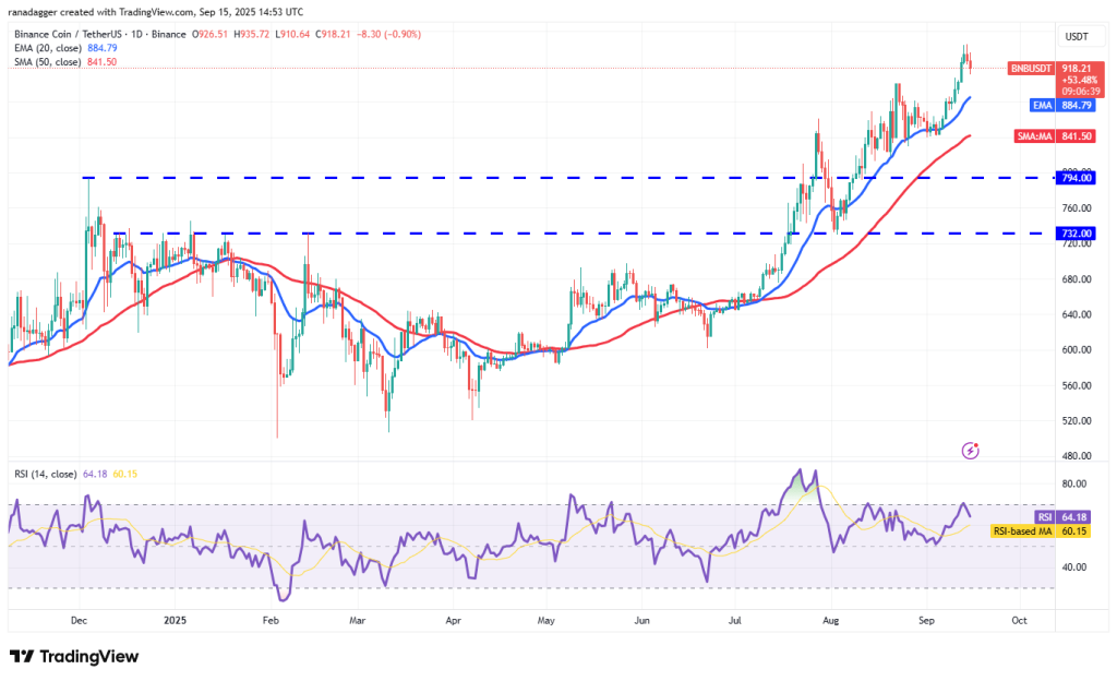 تحلیل BNB 2025-09-16