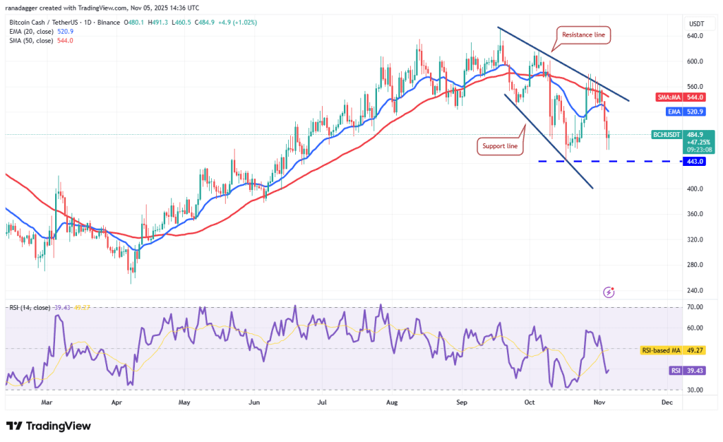 نمودار یک رزه قیمت بیت کوین کش