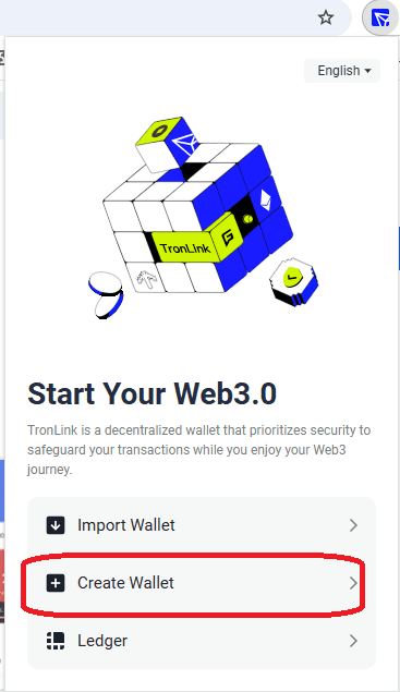ساخت کیف پول ترون لینک