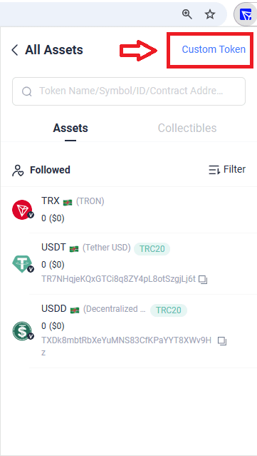 افزودن توکن سفارشی