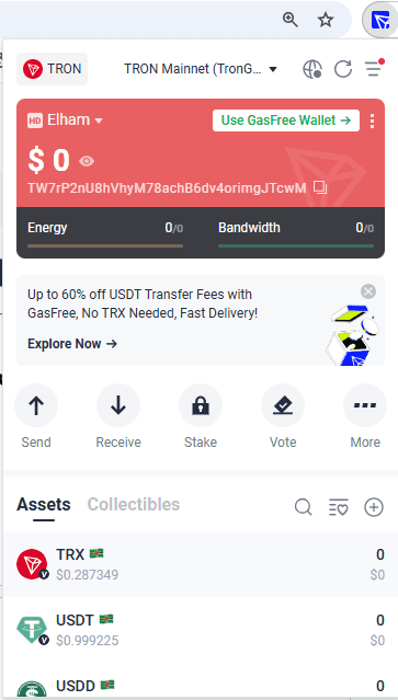 نصب کامل کیف پول ترون لینک