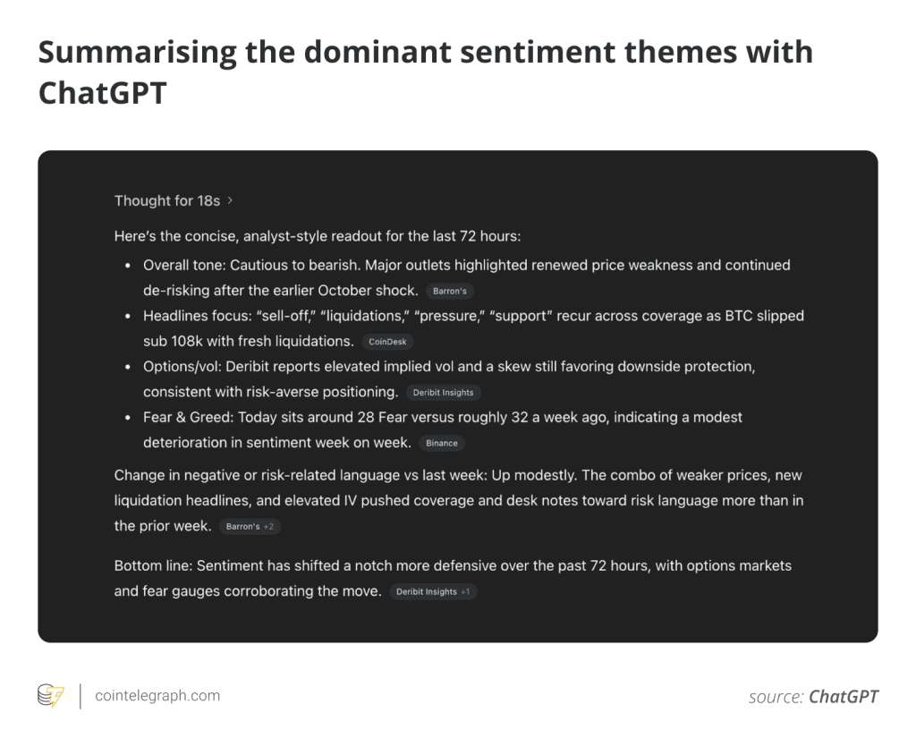 ترکیب روایت‌ها و احساسات بازار در چت جی‌پی‌تی