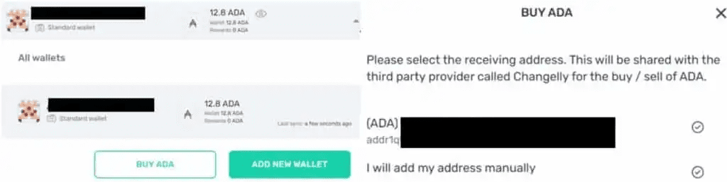 خرید کاردانو در کیف پول یورویی