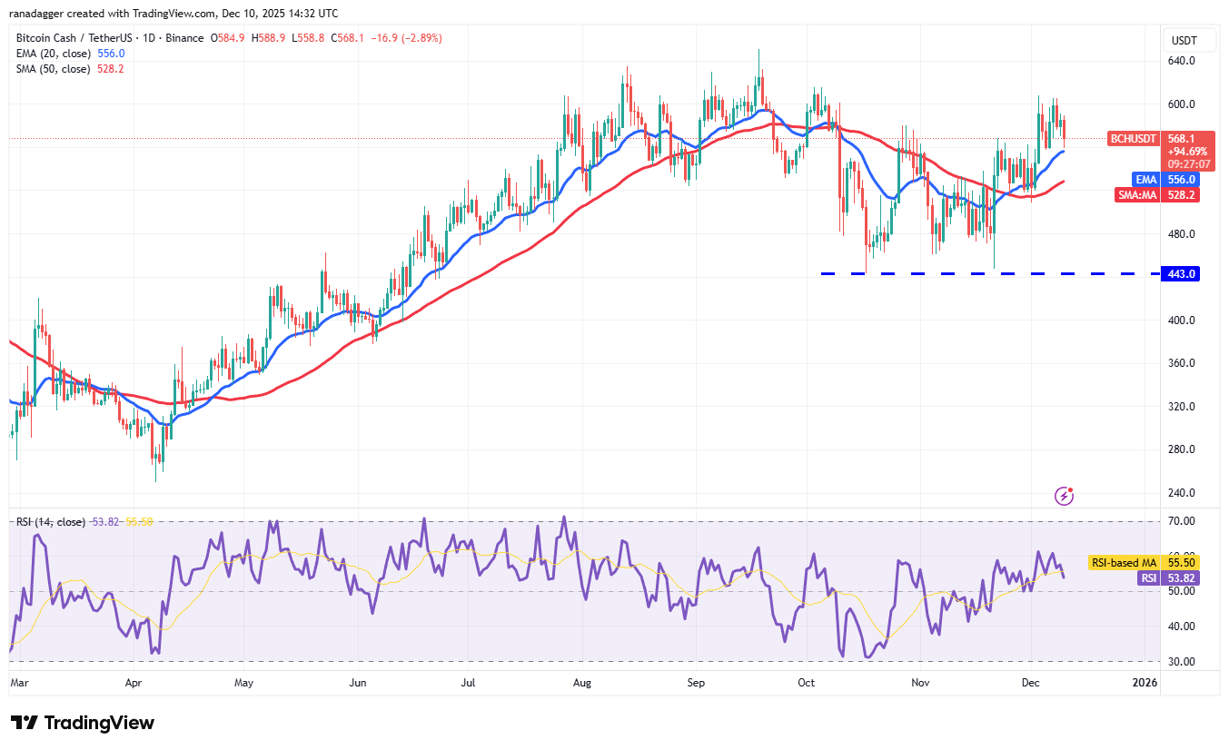 نمودار روزانه قیمت بیت کوین کش
