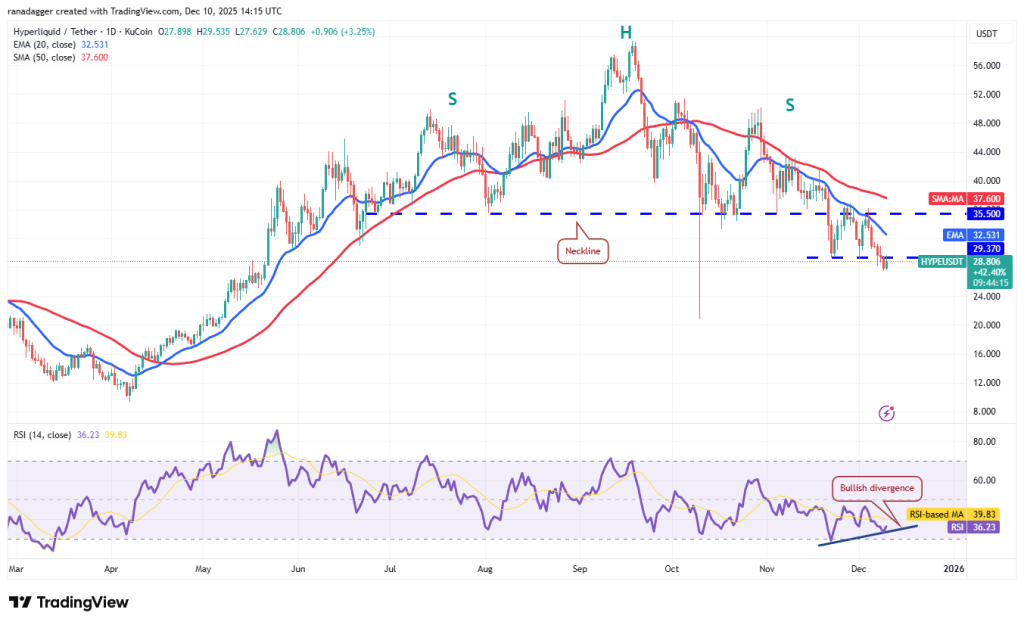 نمودار یک روزه قیمت هایپرلیکویید