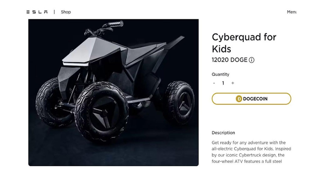خرید محصولات تسلا با دوج کوین