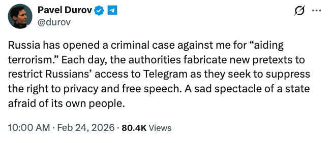 پست پاول دوروف