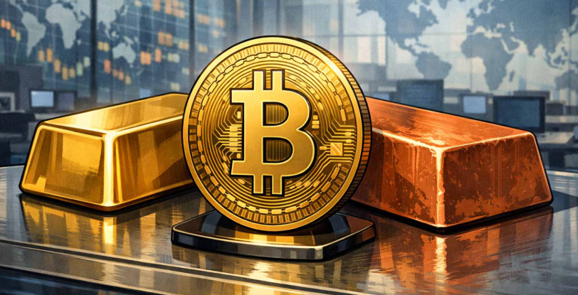 نسبت مس به طلا و بیت کوین