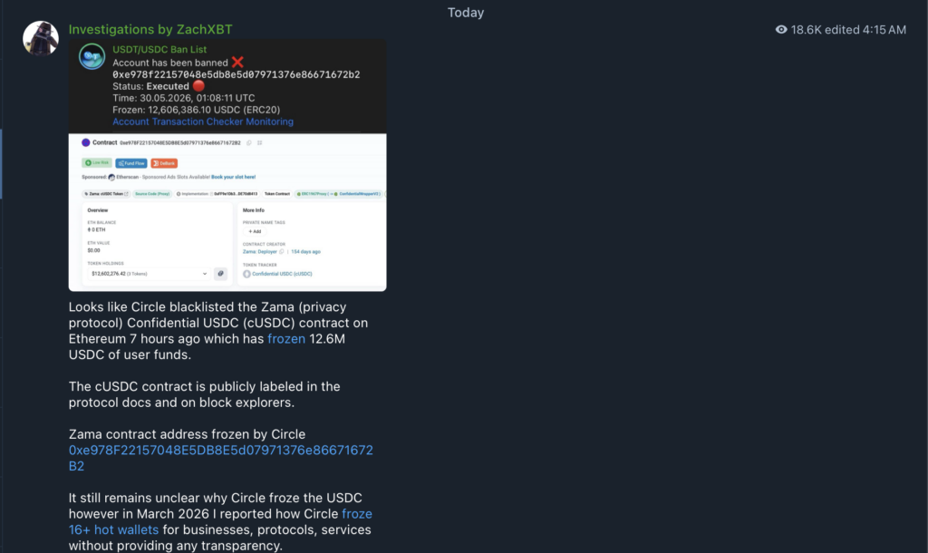 توییت ZachXBT