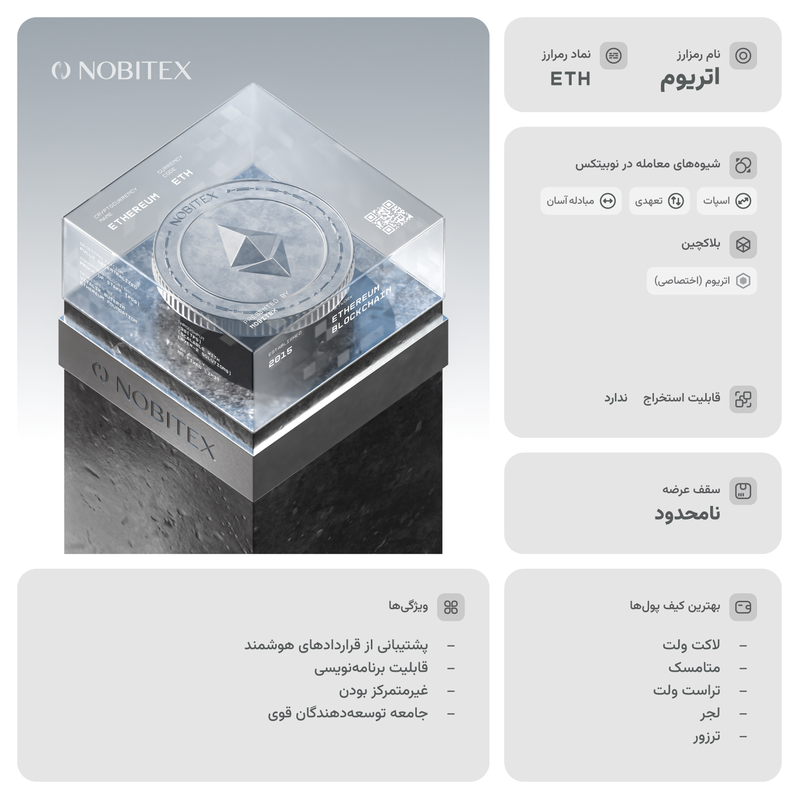 شناسنامه کوین و اطلاعات رمزارز اتریوم