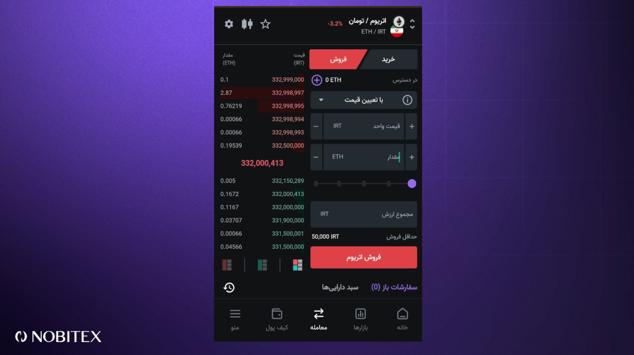 فروش اتریوم در نوبیتکس